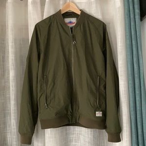Oakenfeld Bomber Jacket in Dark Olive